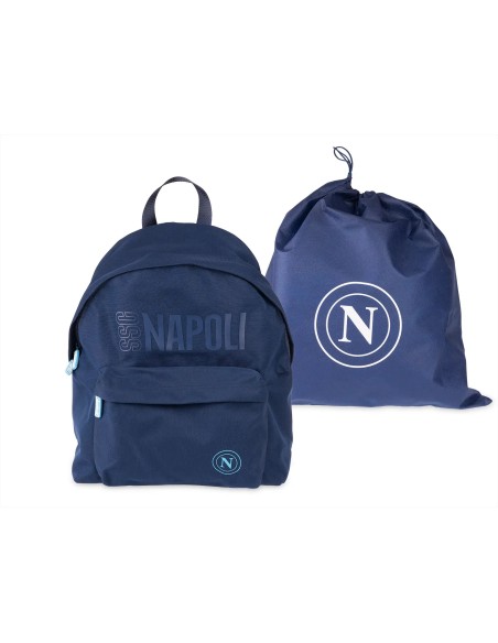 SSC Napoli Blue American Backpack – School & Leisure LAGSSCN25028 Colourbook | Futurartshop.com