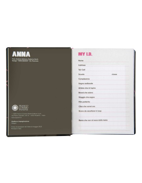 Diario 16 Mesi 2025/2026 Medium Anna Pepe Black – Agenda Scuola PAN74185AN Panini | Futurartshop.com