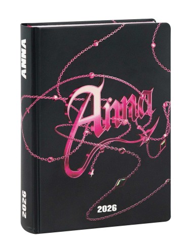 16‑Month 2025/2026 Diary Medium Anna Pepe Black – School Planner PAN74185AN Panini | Futurartshop.com