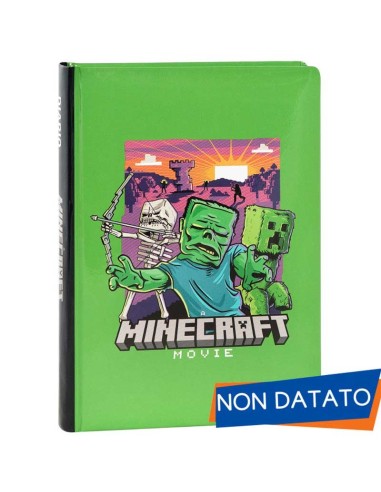 Minecraft Movie Green Diary – 12‑Month School Planner PAN73523VE Panini | Futurartshop.com