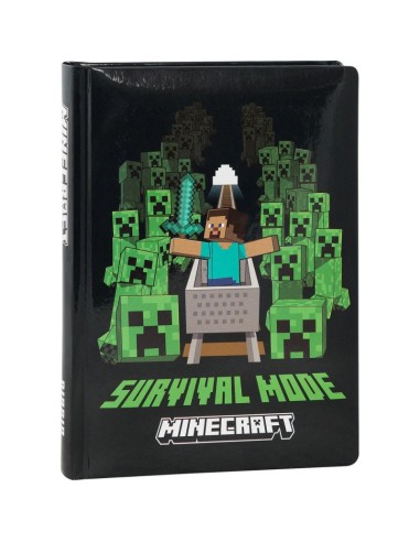 Minecraft Black Diary – 12‑Month School Planner PAN74342BK Panini | Futurartshop.com
