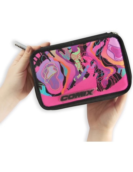 Comix Wave 3‑Zip Pencil Case – 5 Assorted Designs PAN74156 Panini | Futurartshop.com