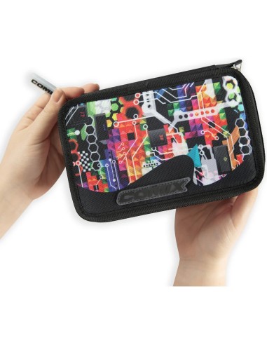 Comix Wave 3‑Zip Pencil Case – 5 Assorted Designs PAN74156 Panini | Futurartshop.com