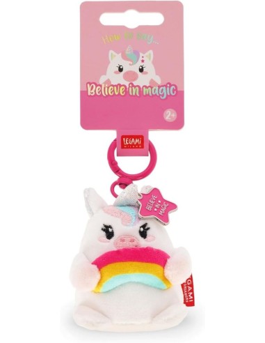Portachiavi Teddy Unicorno in Peluche Super Soft – Idea Regalo LEGSPK0003 Legami Milano | Futurartshop.com