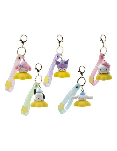 Sanrio Luce‑Up Star YuMe Keychain Hello Kitty & Friends with Strap il prezzo si riferisce ad un solo portachiavi TOM11730 Toy...