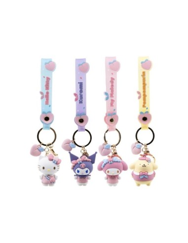 Sanrio Peach Series Portachiavi Hello Kitty & Friends con Hand‑Strap TOM11645 Toys Matter Europe Limited | Futurartshop.com