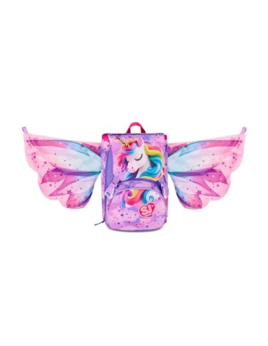 Zaino Scuola Sdoppiabile Big Fable Journey ali da unicorno estraibili SEV20C202540-377 Seven | Futurartshop.com