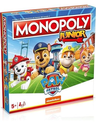 Monopoly Junior Paw Patrol – Gioco da Tavolo per Bambini WINWM04163 Winning Moves | Futurartshop.com