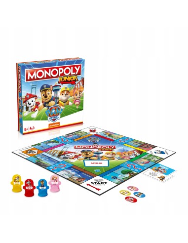 Monopoly Junior Paw Patrol – Gioco da Tavolo per Bambini WINWM04163 Winning Moves | Futurartshop.com
