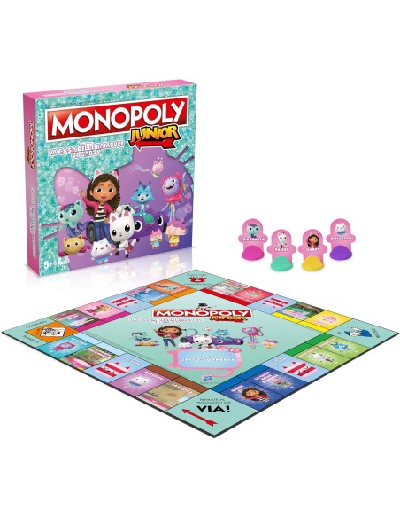 Monopoly Gabby’s Dollhouse – Gioco da Tavolo per Bambini WINWM04157 Winning Moves | Futurartshop.com