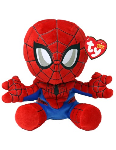 Ty Peluche SpiderMan Floppy 20 cm – Morbido e da Collezione CRAT44007 Ty | Futurartshop.com