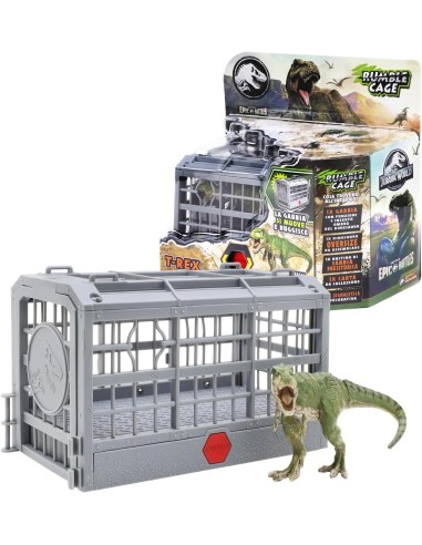 Jurassic World Rumble Cage – Roaring T-Rex in Battle Cage ROC21739609 Rocco Giocattoli | Futurartshop.com