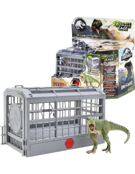 Jurassic World Rumble Cage – Roaring T-Rex in Battle Cage ROC21739609 Rocco Giocattoli | Futurartshop.com