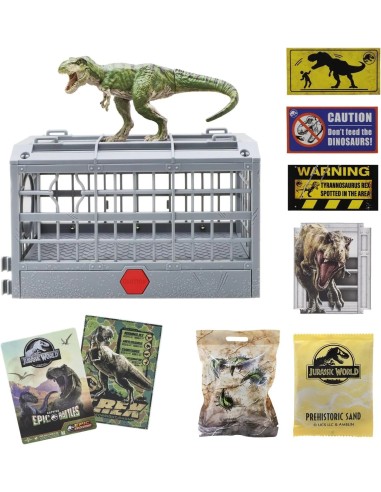 Jurassic World Rumble Cage – Roaring T-Rex in Battle Cage ROC21739609 Rocco Giocattoli | Futurartshop.com