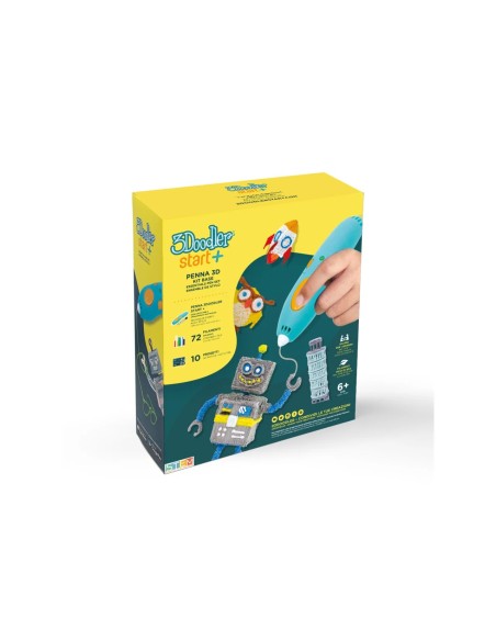 3Doodler Start+ Penna 3D – Crea in 3D in Sicurezza e Facilità ROC60304769 Rocco Giocattoli | Futurartshop.com