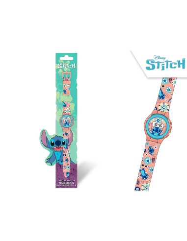 Stitch Digital Watch Pink – Cute and Colorful for Kids CORD07828 Rocco Giocattoli | Futurartshop.com