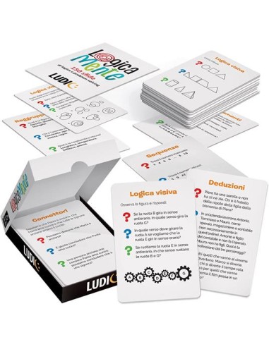Ludic Logicamente – Gioco di Logica con 150 Sfide Intelligenti HEAIT54112 Headu | Futurartshop.com