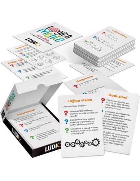 Ludic Logicamente – Gioco di Logica con 150 Sfide Intelligenti HEAIT54112 Headu | Futurartshop.com