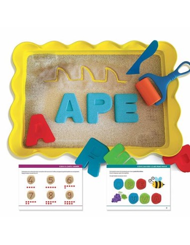 Montessori Sand Tray – Read and Write Through Sensory Play HEAIT22403 Headu | Futurartshop.com