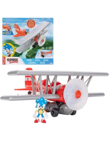 Sonic Tornado Biplano – Aereo con Figure | Prodotto Ufficiale JAK42328 Jakks Pacific | Futurartshop.com