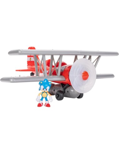 Sonic Tornado Biplano – Aereo con Figure | Prodotto Ufficiale JAK42328 Jakks Pacific | Futurartshop.com
