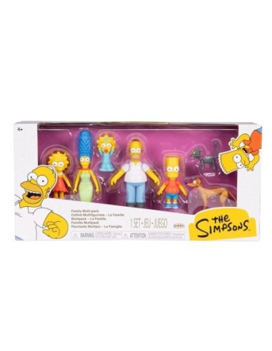 The Simpsons Family Set – 7 Articulated Figures | Official JAK17539 Jakks Pacific | Futurartshop.com