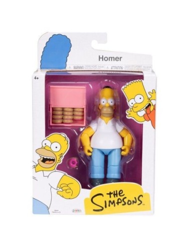 Homer Simpson Action Figure – 13 cm | Official The Simpsons JAK17541 Jakks Pacific | Futurartshop.com